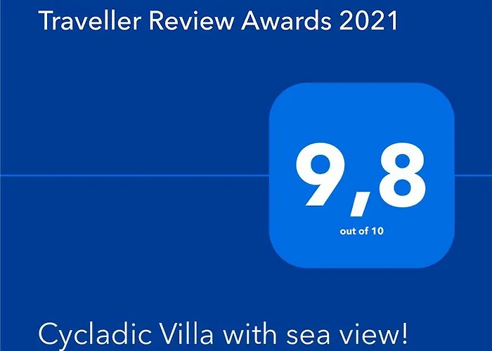 Villa Cycladic With Sea View! *